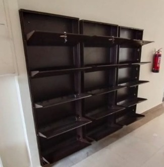 Aluminium Shoe Rack - Ultra-Slim Multi-Tier Wall Storage by Deccan Space Works